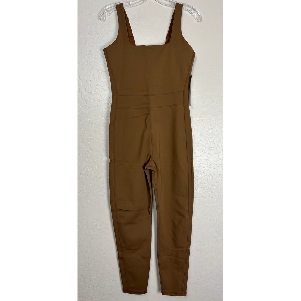 Girlfriend Collective Compressive Unitard Bodysuit Jumpsuit Brown L NWT 2743 - Picture 2 of 5